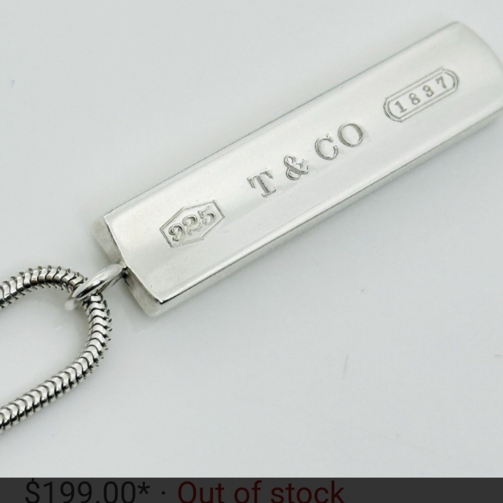 Tiffany & Co. Silver Bar Necklace